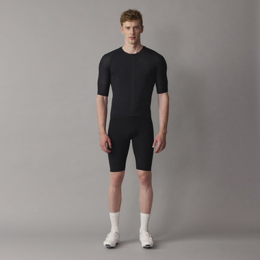 Cuissard à bretelles SQlab ONE12 R en noir pour le cyclisme sur route avec coupe compression