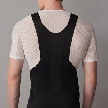 SQlab SQ-Short ONE11 bib shorts in black for mountain biking, back view