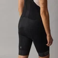 SQlab ONE11 bib shorts in black for mountain biking with SQ-Pad 11 chamois, back view on model