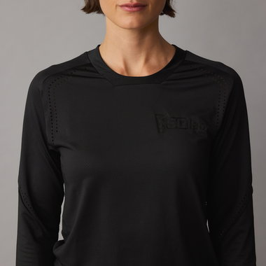 SQlab ONE OX long-sleeve cycling jersey in black for mountain biking