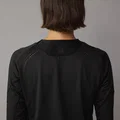 SQlab ONE OX unisex cycling jersey long sleeve in black for mountain biking, back view with laser ventilation