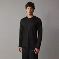 SQlab ONE OX long-sleeve mountain bike jersey in black with laser-cut ventilation for mountain biking