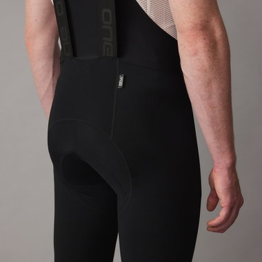 SQlab ONE12 Bib-Tight lang für Herren in schwarz mit Sitzpolster für Radsport