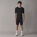 SQlab Jersey ONE12 unisex cycling jersey in black, slim fit, for road cycling