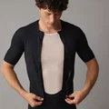 SQlab Jersey ONE12 cycling jersey short sleeve in black for road cycling – slim fit with full zip