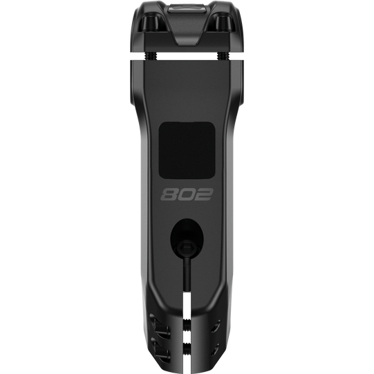 SQlab 802 3.0 trekking bike stem in matte black with 35° rise and SP Connect mount
