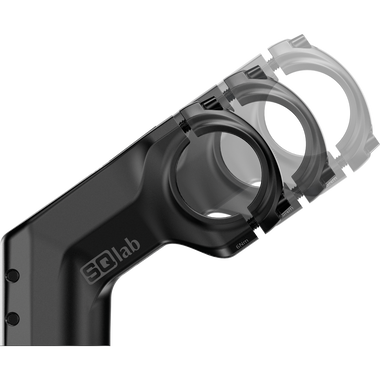 SQlab 802 3.0 trekking stem 35° rise in matte black with SP Connect interface