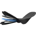 SQlab SQ-Pad 10 2.0 chamois de cyclisme en noir et bleu vue détaillée des couches