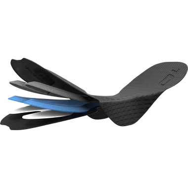 SQlab SQ-Pad 10 2.0 chamois de cyclisme en noir et bleu vue détaillée des couches
