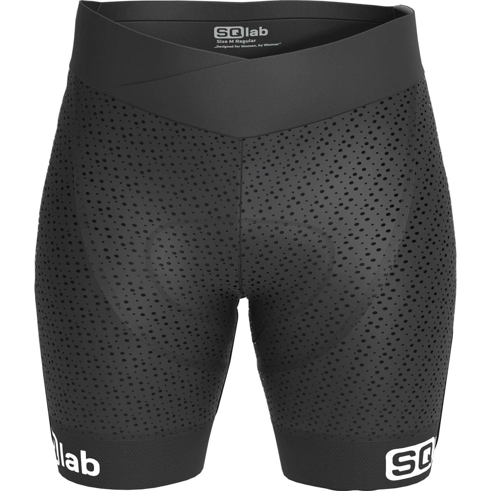 SQlab ONE10 2.0 women cycling shorts in black with chamois pad for cycling and commuting