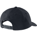 SQlab Cap Logo casquette snapback en noir charbon, vue arrière avec sangle d'ajustement