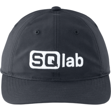 Casquette SQlab Cap Logo en gris foncé avec logo brodé blanc