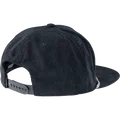 SQlab Cap OX casquette snapback en velours côtelé noir charbon, vue arrière avec fermeture réglable