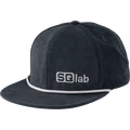 SQlab Cap OX casquette snapback en velours côtelé gris anthracite avec liseré corde gris