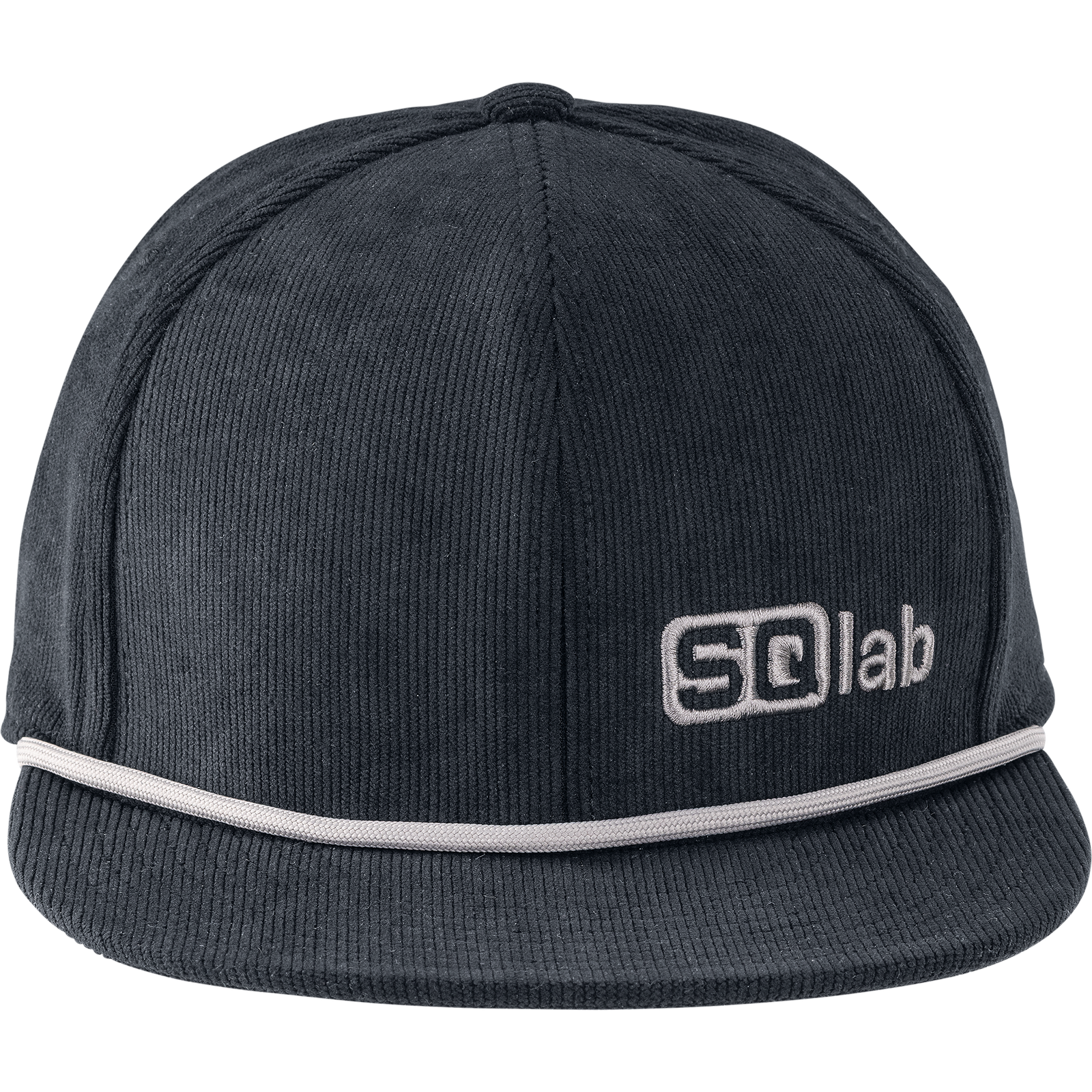 SQlab Cap OX casquette en velours côtelé gris foncé avec détail corde gris