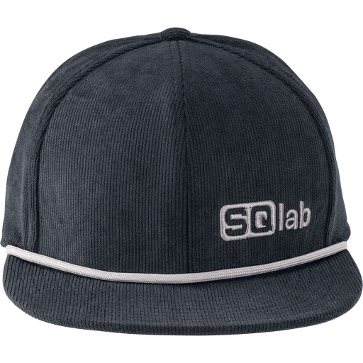 SQlab Cap OX casquette en velours côtelé gris foncé avec détail corde gris
