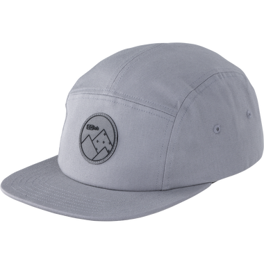 SQlab Cap Team casquette 5 panneaux en gris clair avec patch logo montagne