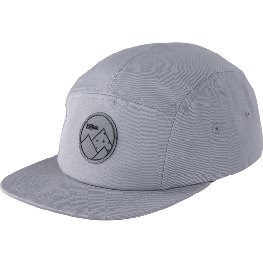 SQlab Cap Team casquette 5 panneaux en gris clair avec patch logo montagne