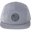 SQlab Cap Team casquette 5 panneaux en gris clair avec patch logo circulaire