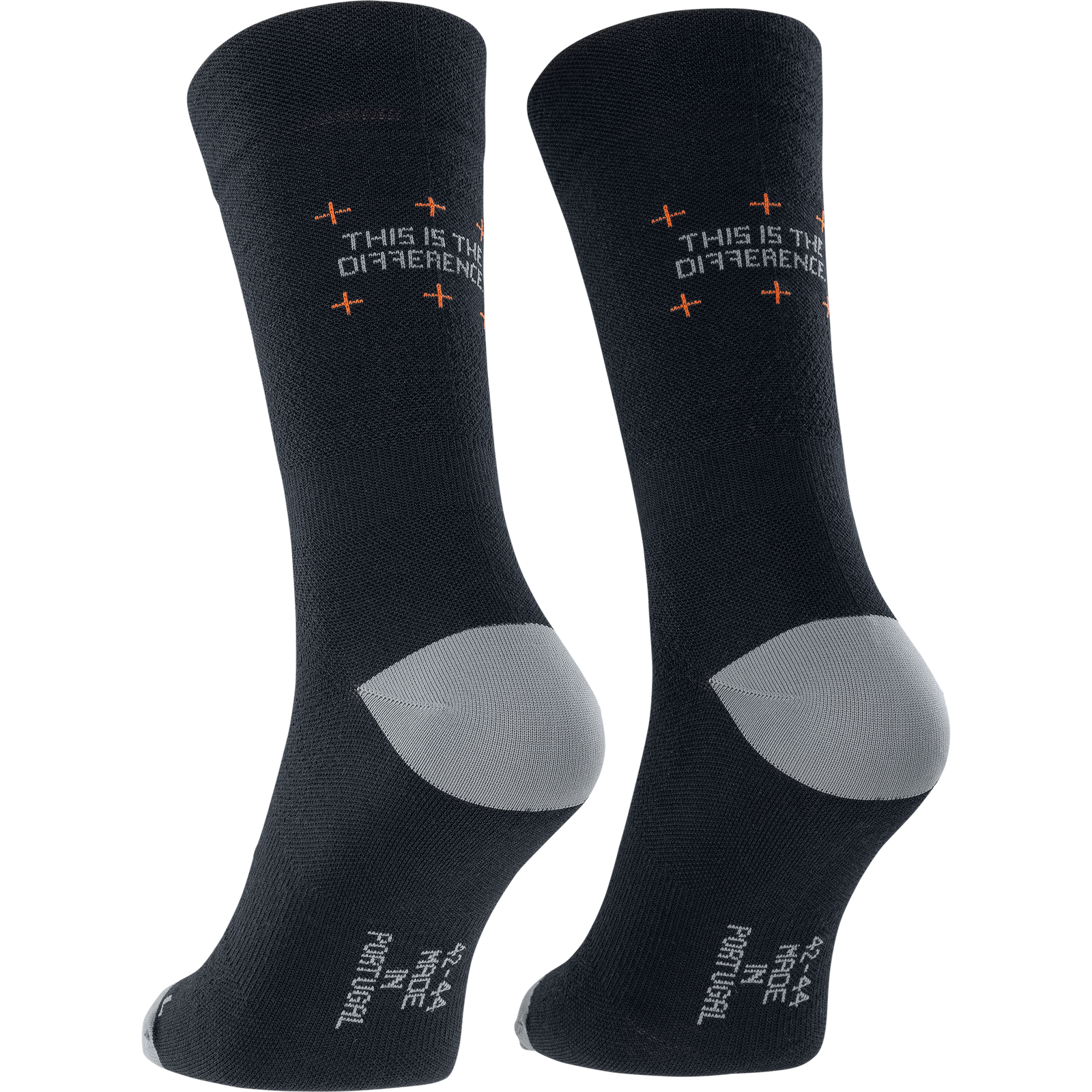 SQlab ONE10 2.0 unisex cycling socks in charcoal black and grey with high cuff for cycling and commuting