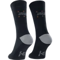 SQlab ONE10 2.0 unisex cycling socks in charcoal black and grey with high cuff for cycling and commuting
