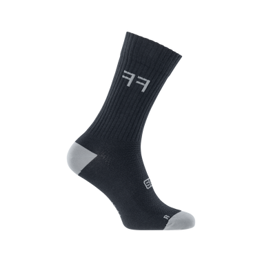 SQlab ONE11 2.0 unisex MTB cycling socks in charcoal black and light grey for mountain biking