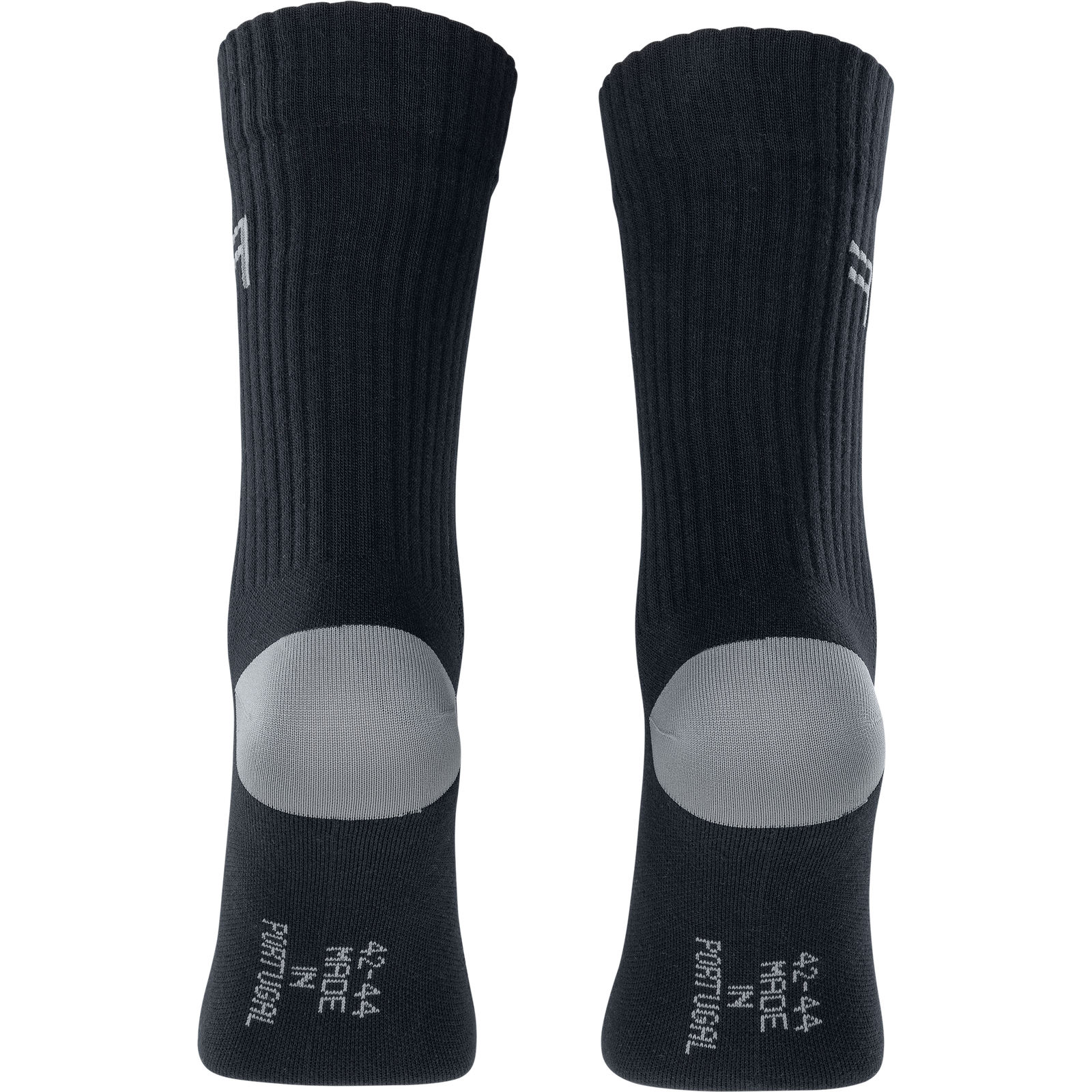 SQlab ONE11 MTB socks unisex in black and grey for mountain biking – back view