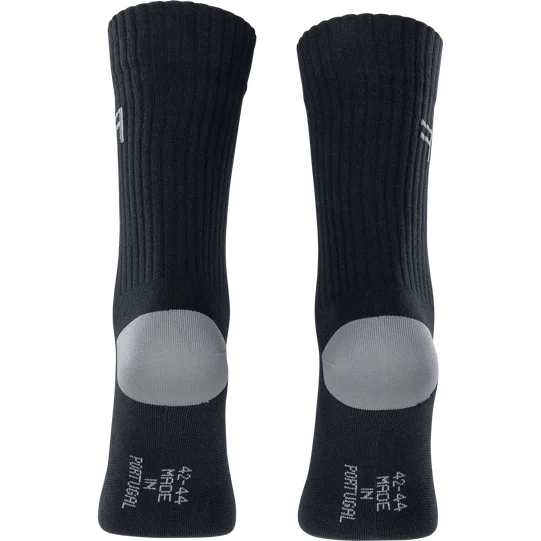 SQlab ONE11 MTB socks unisex in black and grey for mountain biking – back view