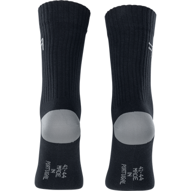 SQlab ONE11 MTB socks unisex in black and grey for mountain biking – back view
