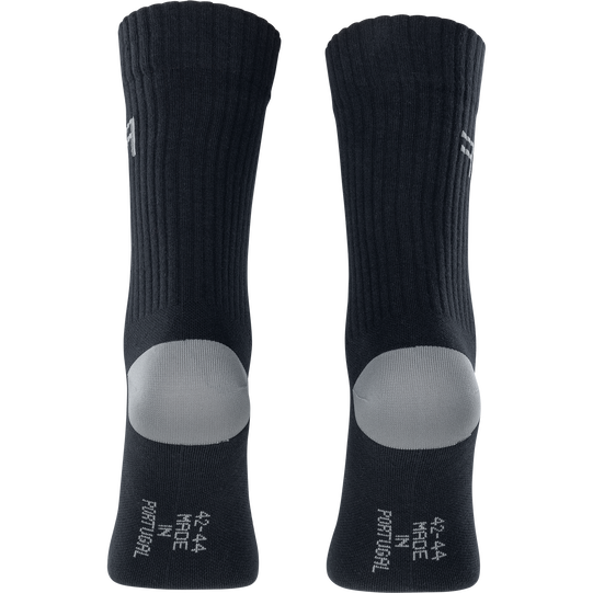 SQlab ONE11 MTB socks unisex in black and grey for mountain biking – back view