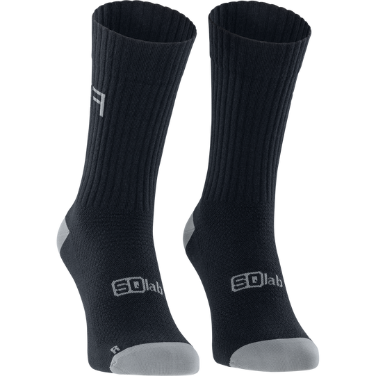 SQlab ONE11 2.0 MTB cycling socks in black and grey for mountain biking and everyday use