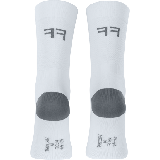 SQlab ONE12 2.0 cycling socks unisex in white and grey for road cycling