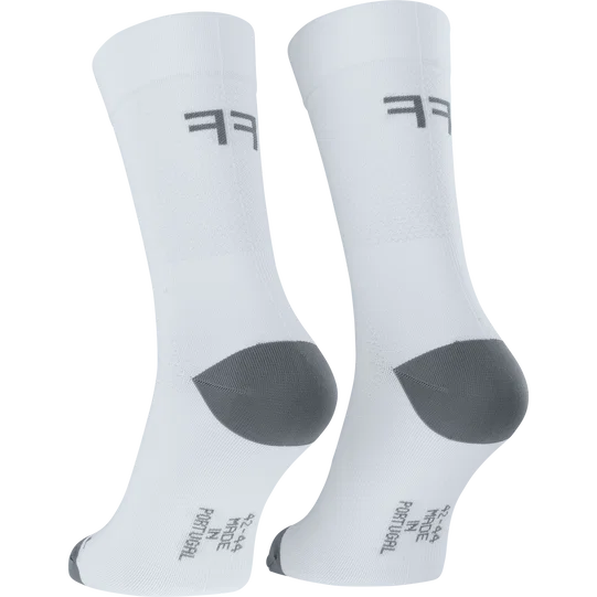 SQlab ONE12 2.0 cycling socks in white and grey for road cycling