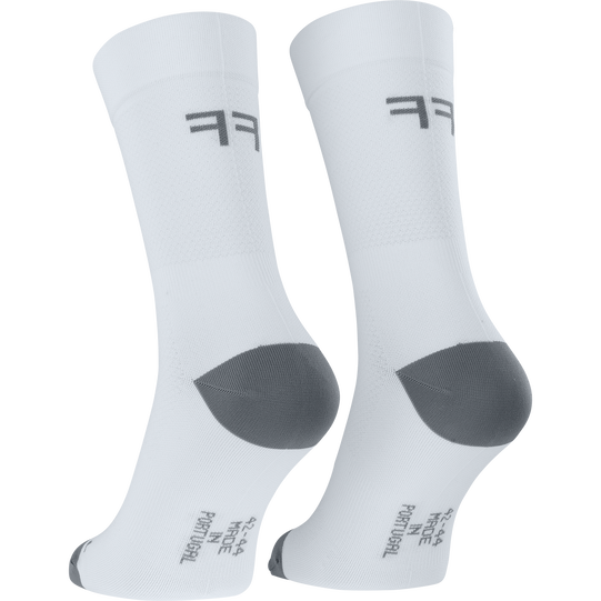 SQlab ONE12 2.0 cycling socks in white and grey for road cycling