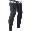 SQlab cycling leg warmers in black with geometric logo band