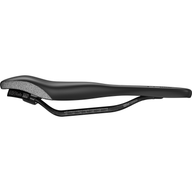 SQlab 614 ERGOWAVE active 2.1 Carbon bike saddle in black, side view