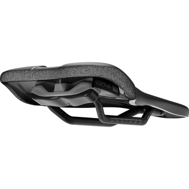SQlab 614 ERGOWAVE active 2.1 Carbon bicycle saddle in black, side view