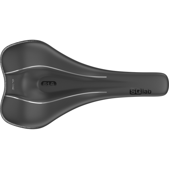 SQlab 614 ERGOWAVE active 2.1 Carbon saddle in black, top view