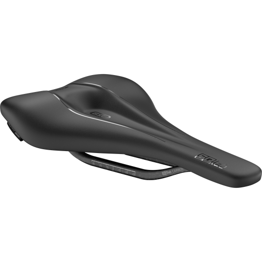 SQlab 612 ERGOWAVE active 2.1 Carbon Fahrradsattel in schwarz mit Carbon-Schienen