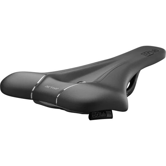 SQlab 612 ERGOWAVE active 2.1 Carbon saddle in black with carbon rails