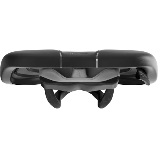 SQlab 612 ERGOWAVE active 2.1 Carbon saddle in black front view