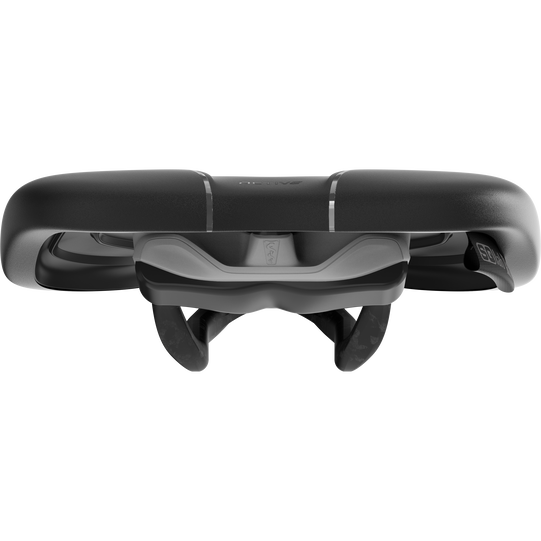 SQlab 612 ERGOWAVE active 2.1 Carbon Sattel in schwarz von vorne