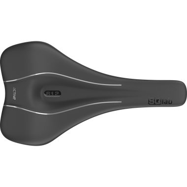 SQlab 612 ERGOWAVE active 2.1 Carbon Fahrradsattel in schwarz mit zentralem Entlastungskanal