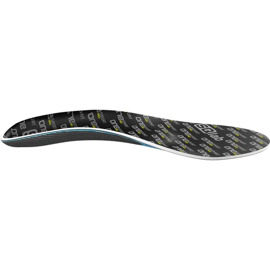 SQlab ONE sport medium cycling shoe insole in charcoal black with anatomical arch support