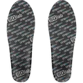 SQlab ONE sport HIGH cycling shoe insoles in black with grey logo pattern
