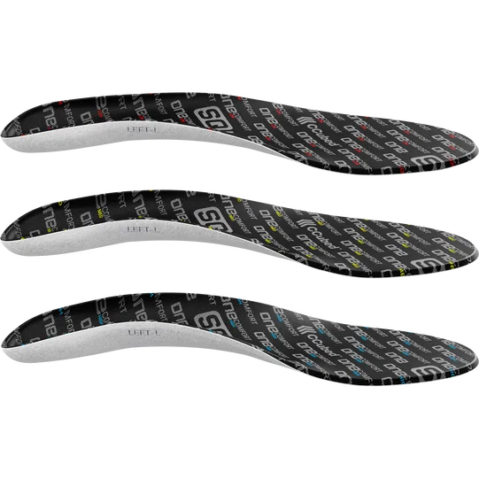 Semelles SQlab ONE comfort en noir et gris