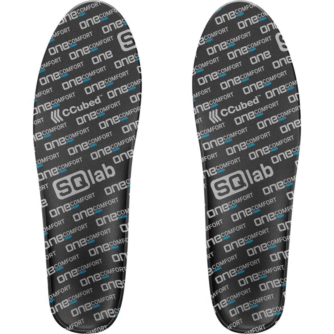 Semelle intérieure SQlab ONE Comfort High en gris foncé avec technologie ccubed et soutien de voûte élevé
