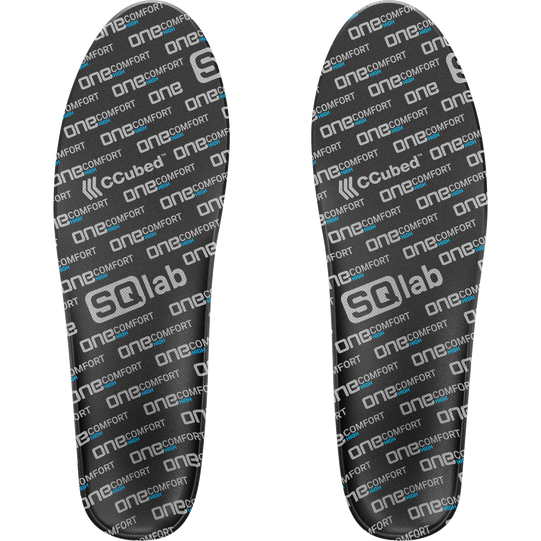 Semelle intérieure SQlab ONE Comfort High en gris foncé avec technologie ccubed et soutien de voûte élevé