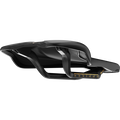 SQlab 612R ERGOWAVE 2.0 Carbon road cycling saddle in black with carbon rails, three-quarter view