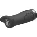 SQlab 702 2.0 Short ergonomic handlebar grip in dark grey, three-quarter view